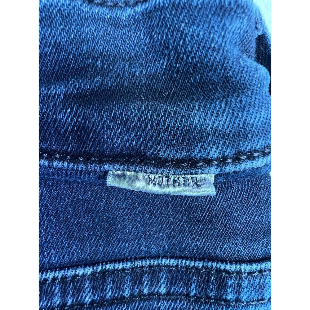 Mother The Mid Rise Rider Ankle Jeans Womens 28 Blue Night In Paris Stretch - Picture 3 of 16